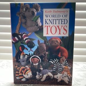 World of Knitted Toys. Hardcover 8”W  10 3/4” L  1/2” thick. Never used.